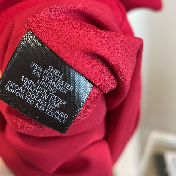 Charles Henry Red Tiered Ruffle Sleeve Mini Dress - Picture 7 of 9